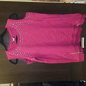 Venus Studded Cold Shoulder Sweatshirt